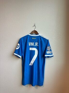 Real Madrid 25/26 Third Jersey - Vini Jr - Size M - UCL Patch